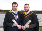 Sean Keogh, Turloughmore, and Liam Dwyer, Kiltimagh, both of who were conferred with the degree of B Sc, Honours, in Forensic Science and Analysis, at the GMIT conferring ceremonies in the Galmont Hotel.