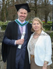 Shane Franklin, Greenfields Road, Newcastle, with his mother Marion after he was conferred with a  Bachelor of Science, Honours (Biomedical Science) at NUI Galway.