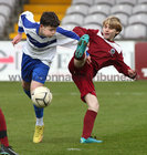 Galway League v Waterford League Under 13 SFAI Inter League quarter-final at Eamonn Deacy Park.<br />
Galway’s Luke Barry and Liam Morrisey, Waterford
