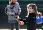 Competing in the Under 8 competitions at at the Galway Lawn Tennis Club Junior Tournament last weekend was Sophie McNamara of Galway Lawn Tennis Club.