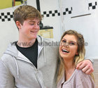 Colaiste Iognaid students Rory O'Flynn and Hannah Wortmann during rehearsals for their musical "Hot House". The in-house production will run in the Jesuit Hall at the school in Sea Road from Tuesday March 13 to Thursday March 15.
