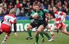 Connacht v Gloucester Heineken Cup Pool 6 game at the Sportsground.<br />
Connacht's Gavin Duffy on way to scoring try