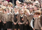 Scoil Fhursa Pupils during the official opening of the new extension to their  school at Nile Lodge.