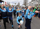 Young members of Salthill Knocknacarra GAA Club taking part in the St Patrick's Day parade at Eyre Square