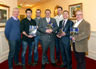 Pictured the launch of a Pictorial History of Salthill Knocknacarra GAA Club at the Galway Bay Hotel were Noel Schofield, Treasurer, Diarmaid Ó hAodha, Chairman, Alan Hassett, Secretary, Alan Hynes, Galway Bay Hotel General Manager, Maurice Sheridan, former Captain, Dan Murphy, Managing Director, Galway Bay Hotel, and John Daly, Vice Chairman.