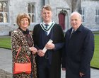 Margaret and Liam Killeen of Windfield Gardens, Knocknacarra, with their son Peter after he was conferred with  the degree of B A, Honours, in Economics and I T, at NUI Galway.