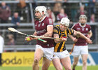 Galway v Kilkenny Leinster GAA Senior Hurling Championship Round 3 game at Pearse Stadium.<br />
Galway’s Gearoid McInerney and Kilkenny’s Conor Browne