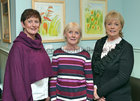 Mary T Biggins, Moycullen, and Meya Neacy and Irena Kelly, both from Salthill, at the opening of Tonita O'Dwyer's first solo art exhibition at Renzo Gallery Café Galway in Eyre Street. Tonita is a volunteer with Croí Heart and Stroke for the past 24 years. 50% of the proceeds from her exhibition, which runs until April 9, will go to Croí.