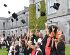 Doctors, graduates of the College of Medicine, Nursing and Health Sciences, celebrate after they were conferred with their degrees at NUI Galway this week.