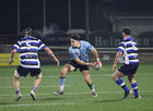 Corinthians v Galwegians Bank of Ireland Senior Cup Final at Dexcom Stadium.<br />
Tiernan Neville, Galwegians and Matthew Roche-Nagle and Cormac Walsh, Corinthians
