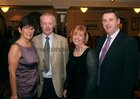 Therese and Niall Lydon, Moycullen and Margaret and Tom Breen, Crestwood, at St. Joseph's College "The Bish" Rowing Club's celebration dinner at the Ardilaun Hotel.