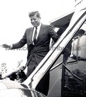 President John F Kennedy visited Galway in June 1963, five months before his assassination. <br />
<br />
He landed in a helicopter at the Sportsground in College Road where he was greeted by Mayor of Galway, Paddy Ryan. <br />
<br />
They proceeded by motorcade to Eyre Square where the President made a speech and was conferred with the freedom of the City. <br />
<br />
The motorcade then went through the town to Salthill where the President was taken by helicopter from the car park beside Seapoint to Limerick.