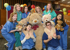 University of Galway Medical students at the Teddy Bear Hospital in the Bailey Allen Hall in the University. Back, left to right: Eva Mannion, Aoife Lawlor, Fiona Falkenthal, Siobhán O’Connell, Emily Gane and Nisha Neelakant. In front are Abby O’Neill and Oisin Staunton.