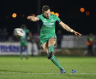 Cionnacht v Newport Gwent Dragons Guinness PRO12 game at the Sportsground.<br />
Connacht's Craig Ronaldon converts after Tiernan O'Halloran's try