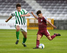 Galway United v Bray Wanderers SSE Airtricity League First Division game at Eamonn Deacy Park.<br />
Stephen Christopher, Galway United and Luka Lovic, Bray Wanderers