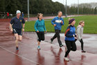 Runners taking part in the GOAL Mile at Dangan on Christmas Day.