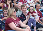 Roisin and John Reilly from Ballybrit with their daugher Amelia (9 months) at last Sunday's All-Ireland Senior Hurling Championship semi-final replay at Semple Stadium in Thurles.