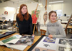 Art Portfolio students Lucy Kelly (left) and Tara Van Gent at the GTI Open Day.