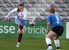 Mervue United v Athenry FC Galway Football Association Women's Premier Cup Final at Eamonn Deacy Park.<br />
Róisin Jacob, Mervue United and Leah Crotty, Athenry FC<br />
