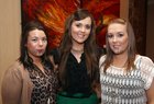 Donna Haverty, Leona Corless and Aoife Reddington from Dunmore at the Claregalway GAA Club Fashion Show Extravaganza at the Clayton Hotel.
