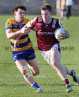 Galway v Roscommon Connacht GAA Under 20 Football Championship 2025 Round 4 game in Tuam Stadium.<br />
Galway's Sean O'Connor and Roscommon's Conor Kelly