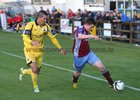 Mervue United v Longford Town Airtricity League game at Fahy's Field.<br />
Ryan Manning, Mervue United and William McDonagh, Longford Town