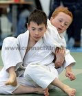 Tomás Ó Cualáin, An Spidéal Judo Club (front) and Conor Murray, Annaghdown Judo Club, competing at the Connacht Judo Championships in the Knocknacarra Community Centre. 