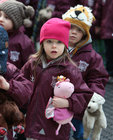 Children from Naionra Iognaid at Scoil Iognaid visiting the Teddy Bear Hospital at NUI Galway yesterday.