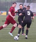 Galway League v Sligo-Leitrim Oscar Traynor Cup game at Maree Oranmore FC astro pitch.<br />
Padraic Cunningham,, Galway League and Gavin Sweeney, Sligo-Leitrim