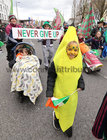 St James' GAA Club participants during the St Patrick's Day parade as it passes through Eyre Square