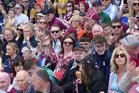 Galway supporters at the start of the game at the Connacht Senior Football Championship Final against Roscommon at Pearse Stadium last Sunday.<br />
