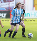 Salthill Devon v Corrib Celtic Galway League Women's Cup final at Eamonn Deacy Park.<br />
Daisy O’Connell, Salthill Devon and Rebecca Fahy, Corrib Celtic