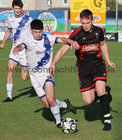 Craughwell United v Corofin United Championship Cup Final at Eamonn Deacy Park.<br />
Darragh Silke, Corofin United and Darragh O'Connor, Craughwell United<br />
<br />
