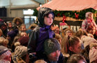 Some of the large attendance at the opening of the Continental Christmas Market