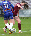 Galway United v Bohemians SSE Airtricity Women's Premier Division 2024 game at Eamonn Deacy Park.<br />
Kate Thompson, Galway United and Katie Lovely, Bohemians
