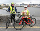 Eoghan and Molly O’Connell of Maunsells Park before the start of the Community Cycle for the Salthill Cycleway and Barna Greenway organised by Galway Urban Greenway Alliance, GUGA, last Sunday. 