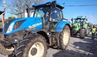 Tractors arrive at Athenry Mart before the start of the East Galway Tractor Run in aid of Hand in Hand, the Children's Cancer Charity. Hand in Hand is a non-profit organisation which provides the families of children with cancer with much-needed practical support.