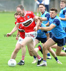 Clifden v St Brendan’s Intermediate Football Championship game at Pearse Stadium.<br />
Conall Joyce, Clifden and Sean Loftus, St Brendan’s
