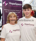 Cathriona O'Flaherty, Board of Trustees, and her son Ronan Conneely, volunteer, at the HopeSpace Galway Concert for Hope in the Galway Bay Hotel. The concert was held to raise awareness and funds for HopeSpace, the free one-to-one listening service for children and young people aged 4-17 years who are experiencing loss from bereavement and help them to process their grief. HopeSpace is located at The SCCUL Enterprise Centre, Castlepark Rd., Ballybane, <br />
