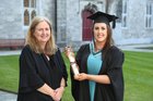 Paula Burke, Clooniffe, Moycullen, who was conferred with the degree of Bachelor of Nursing, Honours, at NUI Galway, pictured with her mother Geraldine.