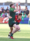Connacht v Emirates Lions BKT United Rugby Championship game at Dexcom Stadium.<br />
Connacht's Cathal Forde and Quan Horn, Emirates Lions