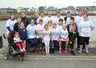 Pictured before taking part in the Galway Hospice Memorial Walk in memory of Finbar O'Halloran, Oughterard, were, back row from left: Annette Tierney, Ciara Tierney, Bobby Tierney, John Cahill, Frankie O' Halloran, Antony Caine, Darragh O' Toole, Bosco O' Halloran and Kieran O' Halloran.<br />
Middle Row from left: Niamh Tierney, Clodagh Tierney, Hilda O' Halloran Caine, Leanonra O' Halloran, Mary O' Halloran, Maria O' Halloran, Sarah O' Toole and Yvonne O' Halloran Cahill. <br />
Front row, from left: Saorlaith Cahill, Kacey O' Halloran, Rowen Cahill and Naoise Cahill. 