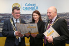 Conor O’Dowd, President of Galway Chamber, Mary Considine, Shannon Airport, and Mayor of Galway, Cllr. Noel Larkin, at the launch of the eighth Galway Chamber Business Awards