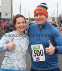 Pictured before the start of the 2023 Fields of Athenry 10k Road Race on St Stephen's Day were Barbara McNicholas and Sean O'Malley.
