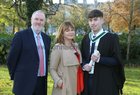 Cian O'Connell, Newcastle Park, who was conferred with a Bachelor of Arts with Creative Writing at NUI Galway, pictured with his parents Dave O'Connell and Teresa Mannion.