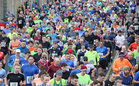Some of the 1500 prticipants at the start of the 2023 Fields of Athenry 10k Road Race on St Stephen's Day. 