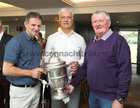 Noel Mernagh, Kevin Cassidy and Tom Lally at the 1991 Galway United team reunion in the Galmont Hotel. The team defeated Shamrock Rovers AFC to win the 1991 FAI Harp Lager Cup final at Lansdowne Road on May 12. Tom was Manager of the Galway United team which was defeated by Shamrock Rovers in the 1985 Cup Final.