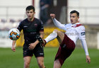 Galway United v Wexford FC SSE Airtricity League game at Eamonn Deacy Park.<br />
Ga;way Uinted's Marc Ludden