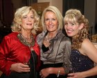 Bernadette and Anne Martina Mulligan fro  Salthill, and their neice Cathy Mulligan, Barna, at the Irish Friends of Albania Annual Charity Ball at the Radisson Blu Hotel.