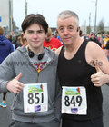 Jack Keaney and his father Diarmuid, Maunsells Park, Taylors Hill, took part in the 2023 Fields of Athenry 10k Road Race on St Stephen's Day.